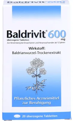 Zdjęcie produktu dla Baldrivit 600 mg tabletki uspokajające, 20 sztuk