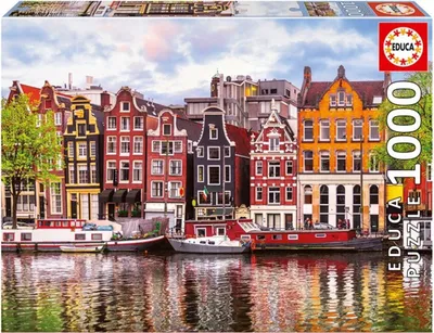 Produktbild von Educa Puzzle 9218458 - Tancujúce domy - 1000 dielikov puzzle