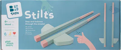 Produktbild von Bs Toys Holzstelzen grün, 2 Stk.