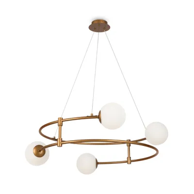 Produktbild von Maytoni  Pendelleuchte Balance 4x G9 excl. Gold aus Acryl , Metall  40W für Küche, Schlafzimmer, Wohnzimmer, Esszimmer, Lobby