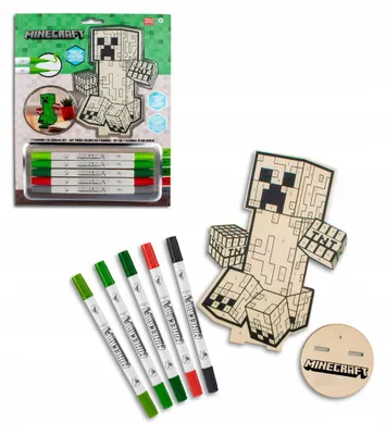 Produktbild von Minecraft Bemal Deine 2d-figur Mehrfarbig  Mehrfarbig One Size