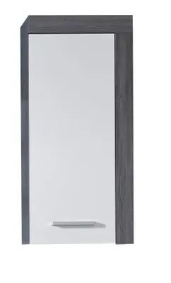 Produktbild von trendteam Bad Hänge-Stauraumelement Miami/Maine Rauchsilber/Weiß 36 x 79 x 23 cm