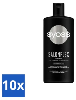 Productafbeelding van 10 x Syoss Salonplex Shampoo - Bescherming voor gekleurd haar - 440 ml - Voordeelverpakking - 10 stuks