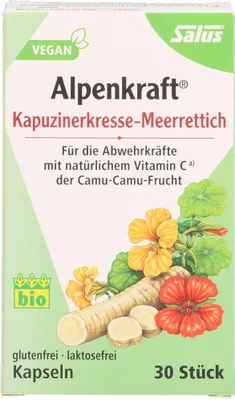 Produktbild von Salus Alpenkraft Kapuzinerkresse-Meerrettich Kapseln, 30 St. Kapseln