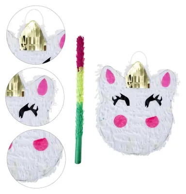 Produktbild von Handgemachte Einhorn-Piñata für Partys und Geburtstagsfeiern