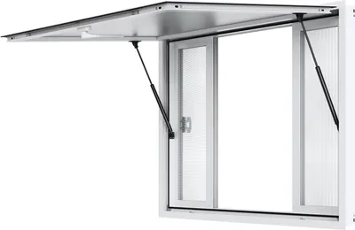 Produktbild von VEVOR Food Truck Snack-Fenster, 1220 x 915 mm Aluminium-Servicefenster, max. 85° drehbares Servicefenster, geeignet für Food Trucks