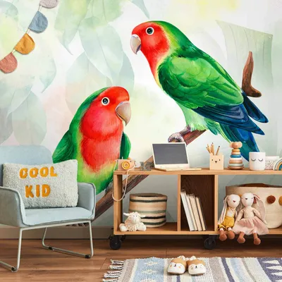 Obrázek produktu pro Samolepicí vinylová fototapeta - Hrdličky 196x140 cm zvířata g-C-10034-a-a