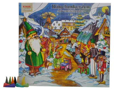 Produktbild von KNOX - Räucherkerzen Adventskalender Motiv Budenzauber - Inhalt 24 Stück, Größe M (Standard) - 090000 22