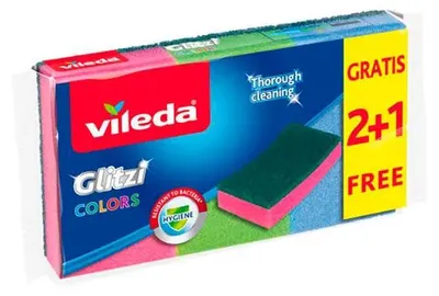 Produktbild von Vileda Glitzi Colors 2+1 Topfschwamm    One Size