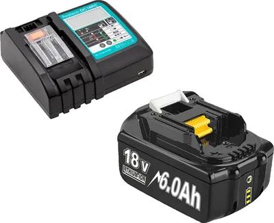 Image de Batterie de rechange BL1830, capacité 6000 mAh, tension 18 V, 1 chargeur 6,0 Ah 4 A