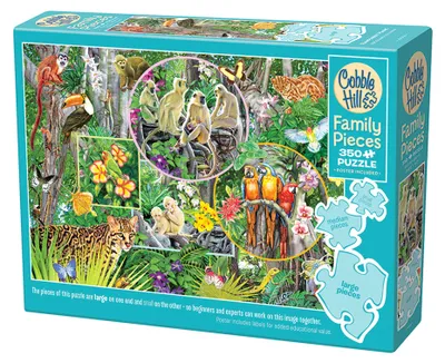 Produktbild von COBBLE HILL Familienpuzzle Der Zauber des Waldes 350 Teile