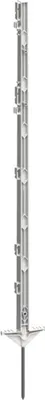 Produktbild von KERBL Vollkunststoffpfahl 156cm Doppeltritt 40er KTN Weiß 156cm