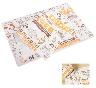 Fettdichtes Sandwichpapier, 100 Blatt, 36×26 cm, öl- und wasserfest