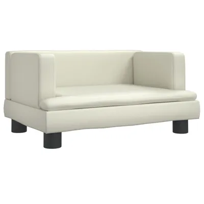 Produktbild von Kindersofa Creme 60x40x30 cm Kunstleder