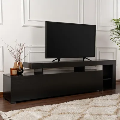 Produktbild von Trasacco - TV-Schrank, 192x37x53h cm Schwarz, ein Regal
