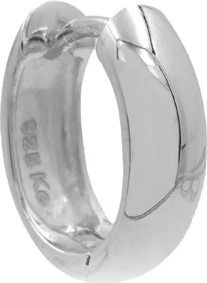Produktbild von Herren Ohrring: 925 Silber Klapp-Creole oval