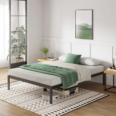 Produktbild von Novilla Metallbett Metallrahmenbett mit Lattenrost Bettgestell Für Erwachsene, K