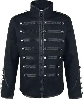 Produktbild von Banned Alternative Uniformjacke Herren Military Drummer schwarz 3XL