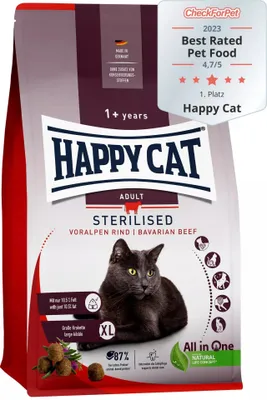 Immagine prodotto di Happy Cat Croccantini Sterilizzati Adulti Voralpen Manzo 10kg