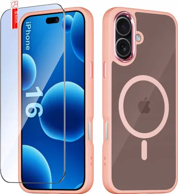 Immagine prodotto di Custodia per iPhone 16 CASE per MagSafe MATT Magnetica PREMIUM + Vetro 9H