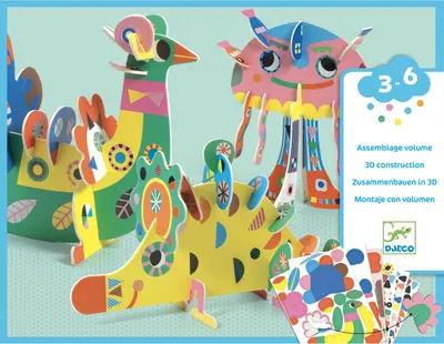 Produktbild von Djeco Kreativset, 3D-Tiere