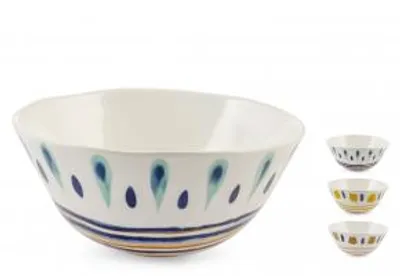 Immagine prodotto di H&H Set 3 Ciotole Boho Assortite Cm20