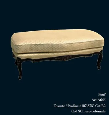 Produktbild von Lounge Pufa Design Hocker Design Polster Fußhocker Ottomane Sitz Textil Chaise