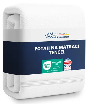 Obrázek produktu pro AM Qualitätsmatratzen | Kvalitní potah na matraci z lyocellu | 90x200x20 cm | Chránic matrace | Náhradní potah | 90/200 | Výška 20 cm