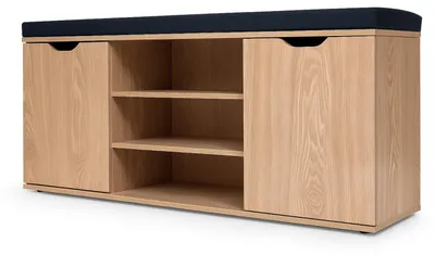 Obrázok produktu pre Hnedý stojan na topánky so sedadlom PORTA, 103 x 30 x 46 cm