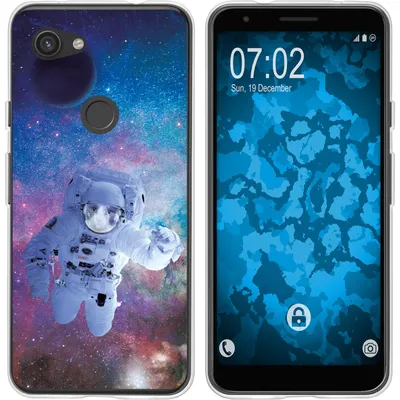 Produktbild von PhoneNatic Case kompatibel mit Google Pixel 3a XL Silikon-Hülle Space Catronaut M5