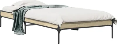 Obrázek produktu pro Rám postele Sonoma dub 100x200 cm materiál na bázi dřeva a kovu