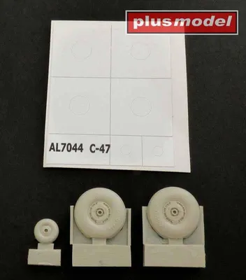 Produktbild von Plus model C-47 Skytrain wheels with cover 1:72