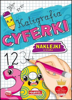 Obrázek produktu pro Kaligrafia Cyferki z naklejkami dla dzieci do nauki pisania