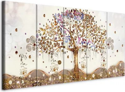 Produktbild von Vlies Leinwandbild - Dazzling Tree 225x90 cm Abstrakt l-A-0009-b-n