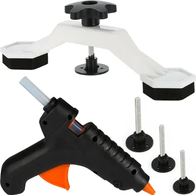 Produktbild von Ausbeulwerkzeug Dellenlifter Dellen Reparatur Set 7x Gleithammer-Dellenabzieher Repair Dellen Reparatur Ausbeulwerkzeug Fahrzeug Hagel Schaden Ausbeulwerkzeug Dent Puller Retoo
