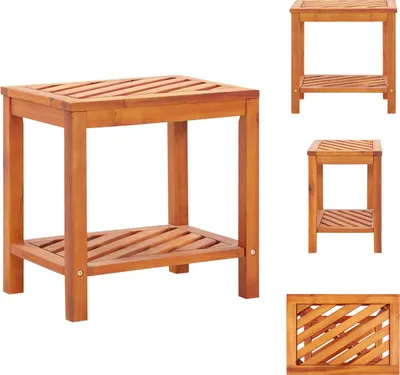 Produktbild von vidaXL Beistelltisch Akazienholz Massiv 45 x 33 x 45 cm -  Beistelltische