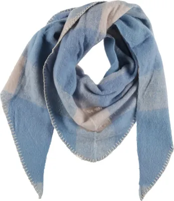 Produktbild von XXL Schal Damen Frauen Halstuch   Blau/Weiß