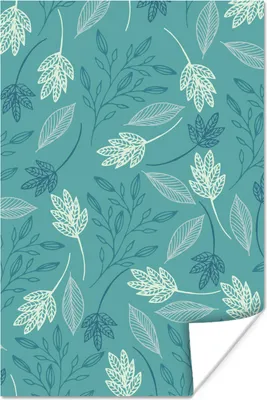 Produktbild von MuchoWow® Poster Pflanzen - Blätter - Muster 20x30 cm - Papierdruck