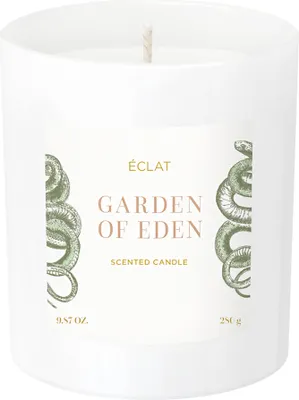 Produktbild von ÉCLAT Garden of Eden Duftkerze – Sojawachs, vegan, Brenndauer bis zu 45h, 280g