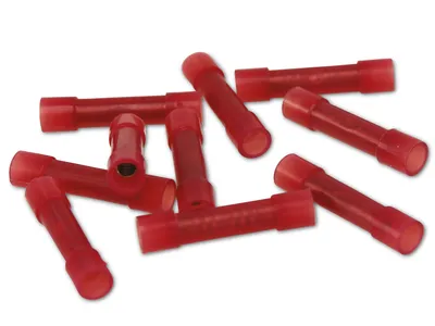 Obrázok produktu pre Krimpovací konektor na tupo, 0,5...1mm², červený, 10 kusov
