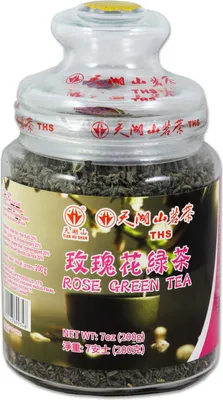 Produktbild von Chinesischer Grüner Tee mit Rosenblüten 200g | Tian Hu Shan | Grüntee, Rosenknospen