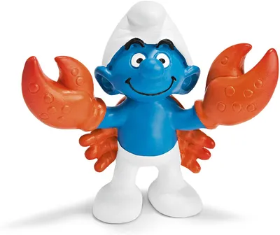 Produktbild von schleich Krebs, 3 Jahr(e), The Smurfs, Blau, Weiß, Orange, Kunststoff