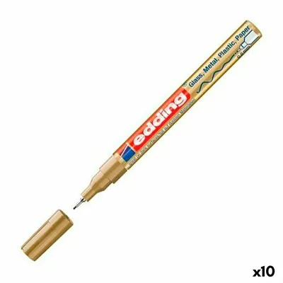 Immagine prodotto di Marcatore permanente Edding 780 Gold 10 pezzi