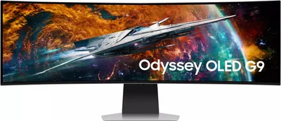 Produktbild von Samsung G95SC computer monitor 124.5 cm (49") 5120 x 1440 pixels Dual QHD OLED Silver