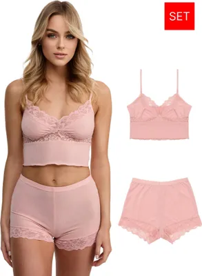 Produktbild von Tazzio Damen Nachtwäsche-Set F921 (Pink, L)