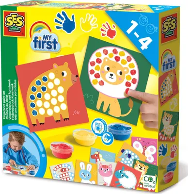 Immagine prodotto di Set Pittura a Dita per Bambini con Animali da Colorare SES
