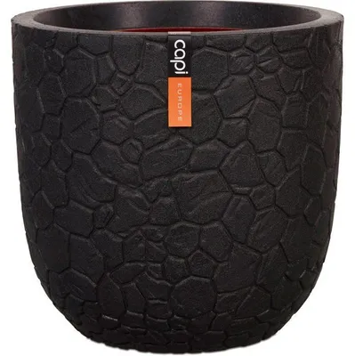Obrázek produktu pro Květináč Clay NL, CAPI EUROPE, 35 x 34 cm, černý, kulatý