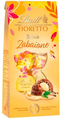 Produktbild von Lindt Fioretto Zabaione Minis 115g, KI-generiertes Bild
