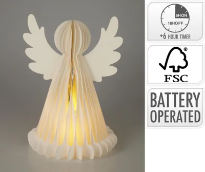 Produktbild von Papierengel mit LED  CHRISTMAS
