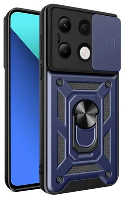 Produktbild von Techsuit Camshield Back Cover Hülle für Xiaomi Redmi Note 13 4G - Blau